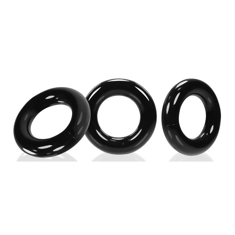 Oxballs Lot de 3 cockrings Willy Rings Noir